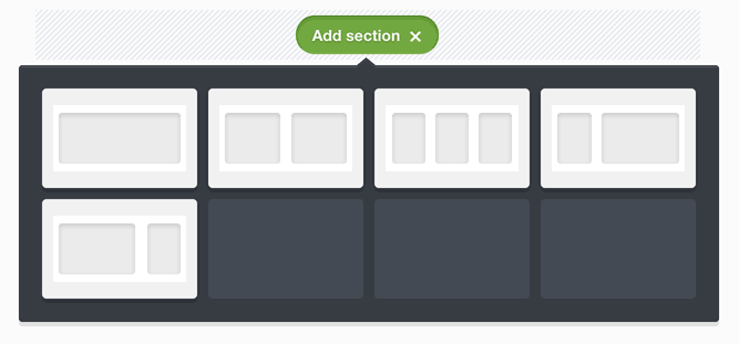 Adding a section to an email
