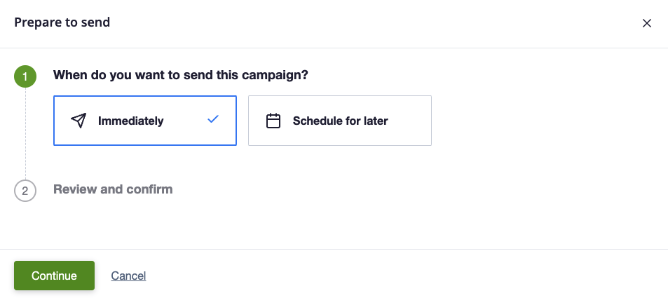 Prepare to send SMS campaign