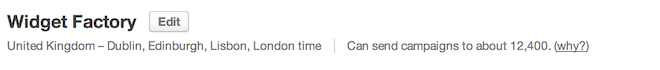Client can send campaigns to 12,400